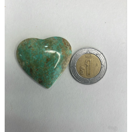 Cabujon corazón de turquesa