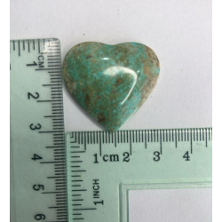 Cabujon corazón de turquesa