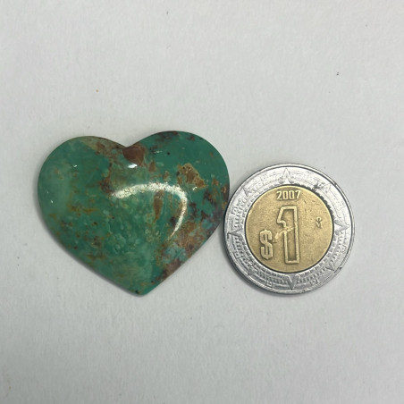 Cabujon corazón de turquesa