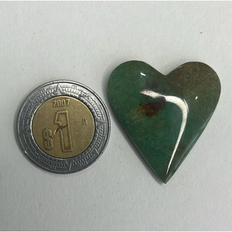 Cabujon corazón de turquesa