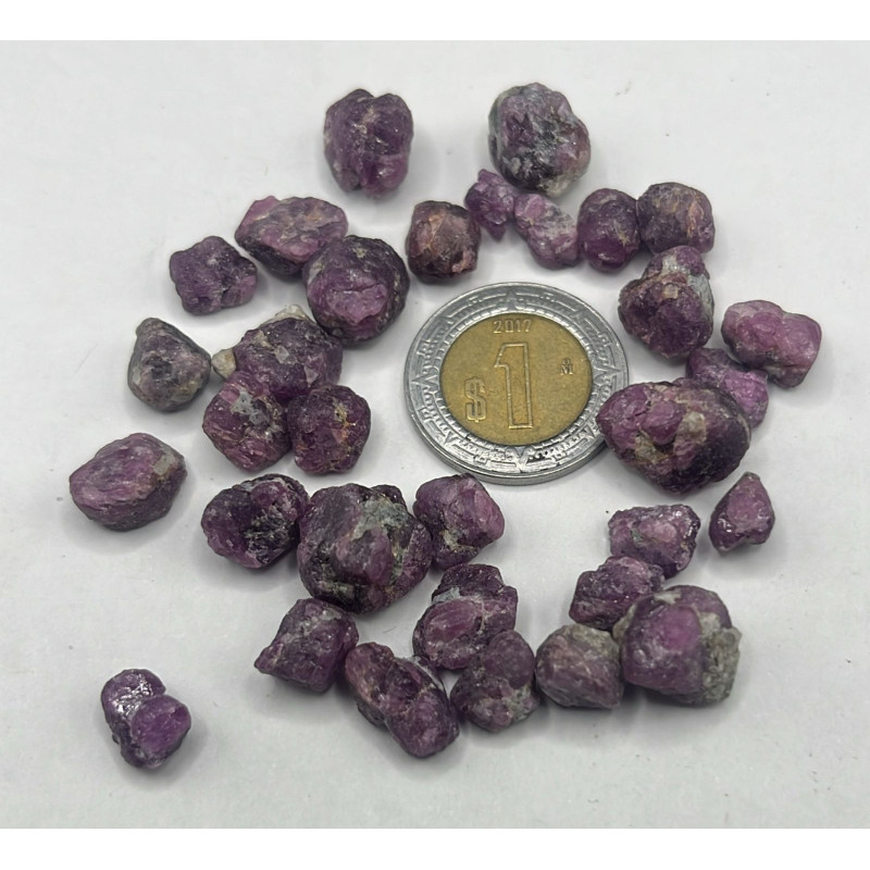 Lote de rubí en bruto