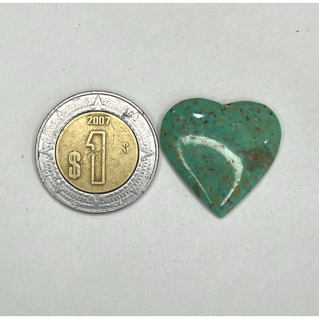 Cabujon corazón de turquesa