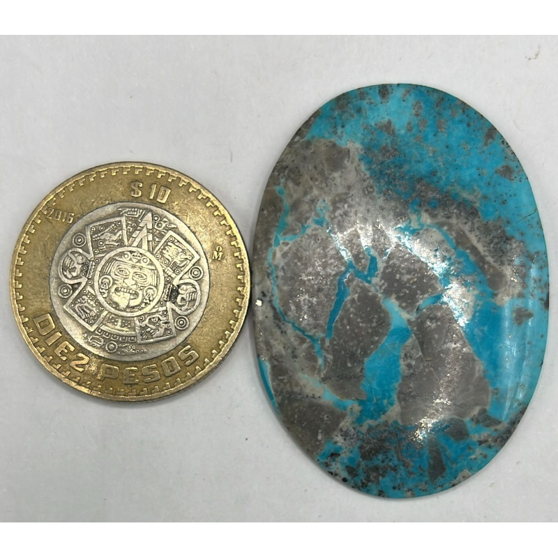 Cabujón de turquesa Nacozari