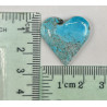 Cabujon corazón de turquesa