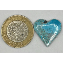 Cabujon corazón de turquesa