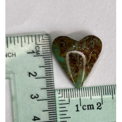 Cabujon corazón de turquesa