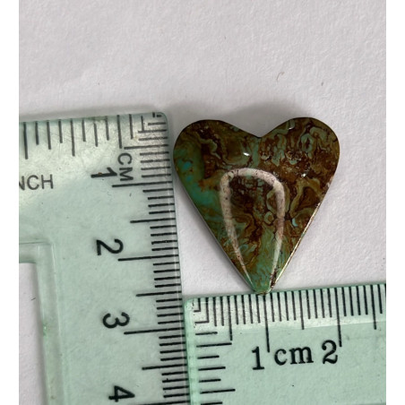 Cabujon corazón de turquesa