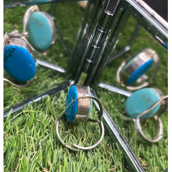 Anillo de plata con Turquesa