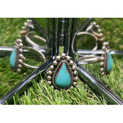 Anillo de plata con Turquesa