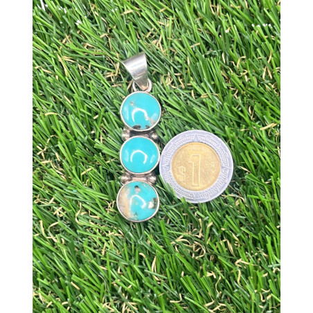 Dije de plata 925 con Turquesa