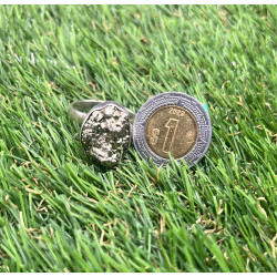 Anillo de plata con pirita