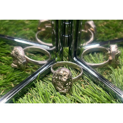 Anillo de plata con pirita