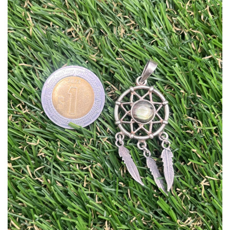 Dije de plata 925 con labradorita