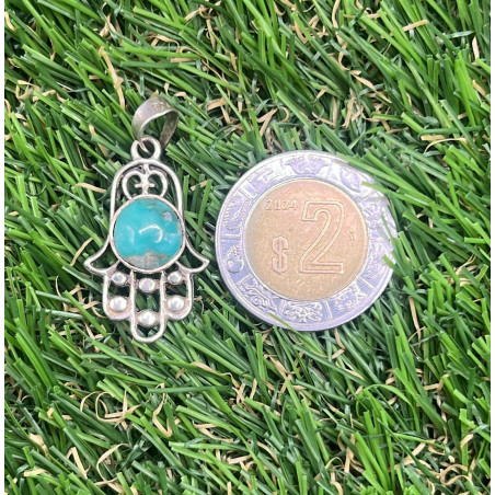 Dije de plata 925 con Turquesa