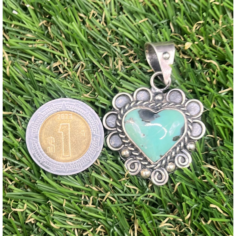 Dije de plata 925 con Turquesa