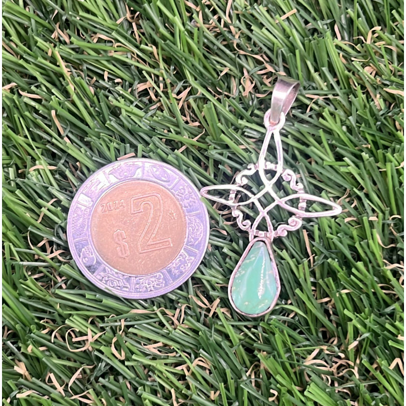 Dije de plata 925 con Turquesa