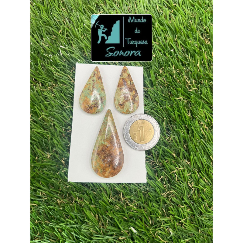 Set de cabujón de par y dije