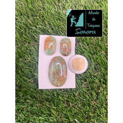 Set de cabujón de par y dije