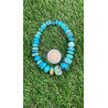 Pulsera elástica de Turquesa
