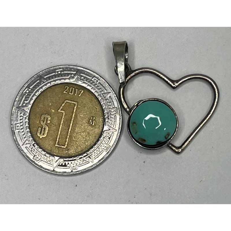 Dije de plata 925 con Turquesa