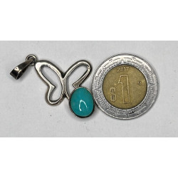 Dije de plata 925 con Turquesa