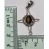 Dije de plata 925 con ojo de tigre
