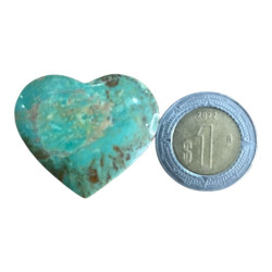 Cabujon corazón de turquesa